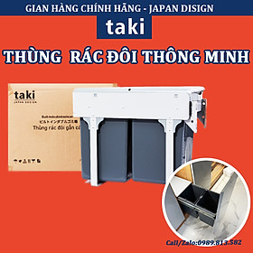 Thùng Rác Đôi Thông Minh Âm Tủ Bếp 2 Khoang Dung Tích 20L