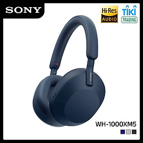 Tai Nghe Bluetooth Chụp Tai Sony WH-1000XM5 Hi-Res Noise Canceling - Hàng Chính Hãng - Màu Xanh Dương