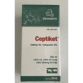 CEPTIKET 20ML - ĐẶC TR.Ị V.IÊM VÚ, V.IÊM TỬ CUNG, VIÊM ĐƯỜNG HÔ HẤP