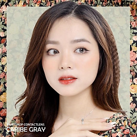 1 Chiếc Kính áp tròng Caribe Gray 14.0mm - FAIRY SHOP CONTACT LENS - độ 0 đến 8 silicone hydrogel Lens cho mắt thở