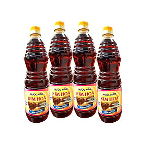 Nước Mắm truyền thống Kim Hoa Phú Quốc 25 độ đạm chai 1 Lít