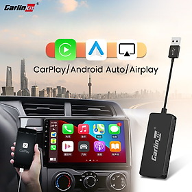 Thiết Bị Kết Nối Carlink Kit CarPlay AI BOX Android màn hình trên Ô Tô Auto từ điện thoại máy tính bảng