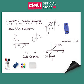Bảng từ trắng không viền Deli - 50007/50008/8716