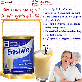 Ensure Đức cho người lớn tuổi Ensure Vanille-Geschmask giúp hồi phục sức khỏe cho người gầy, suy dinh dưỡng - QuaTangMe Extaste