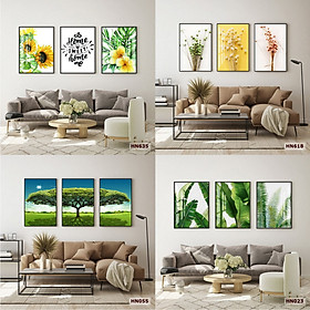 Mua Bộ 3 Bức Tranh Gương Phủ Bóng Chất Liệu Cao Cấp Giá Rẻ Tặng Kèm Phụ Kiện Treo Tường - HN2335