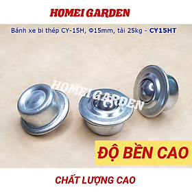 Bánh xe bi đa hướng, con lăn bi đa hướng CY-15HT, bi thép 15mm tải 25kg - CM0005