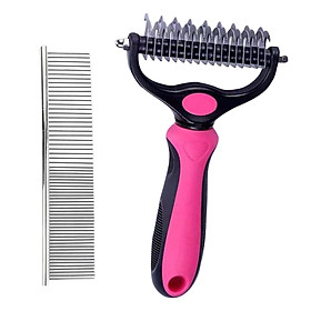 Pet Cleaning Slicker Brush Cat Dematting Comb Dog Grooming Rake Hair Removal