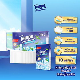 [Combo 3 Lốc] Khăn Giấy Tempo Regular (Lốc 10 gói) - Thương Hiệu Đức