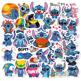 Sticker 50 miếng hình dán Stich SetB
