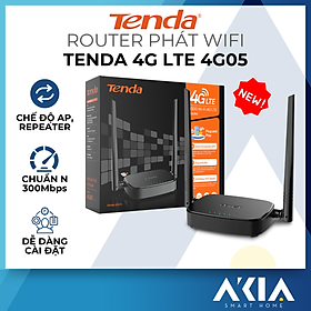 Mua Bộ Phát WiFi Tenda 4G05 Chuẩn N - Tốc Độ 300Mbps  Dùng Sim 4G/3G  Dùng Cho Ôto Và Nơi Không Có Internet - HÀNG CHÍNH HÃNG