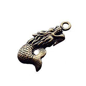 Móc khóa đồng cá chép rồng, dùng để trang trí, làm dây chuyền đeo, làm móc khóa - SP001519