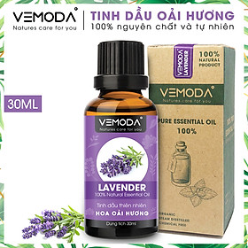 Tinh dầu Oải hương cao cấp. Lavender Essential Oil. Tinh dầu xông phòng giúp thư giãn, giảm căng thẳng, khử mùi, nâng cao chất lượng giấc ngủ. Tinh dầu thơm phòng cao cấp Vemoda