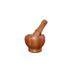 Bộ Cối Chày Gỗ Xà Cừ Kiểu Dáng Hình Lu Mini Decor - Đồ Gia Dụng Gỗ Nhà Bếp Thương Hiệu Trường Sơn