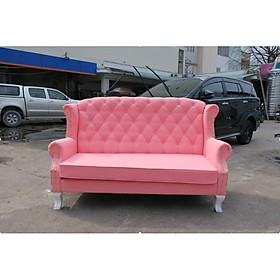 Sofa băng tân cổ điển hồng H-232