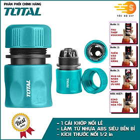 Mua Bộ 5 khớp nối 1/2in dùng cho máy xịt rửa  tưới cây TOTAL THHCS05122 - Có tách lẻ  Chất liệu nhựa ABS - Tốc độ 247