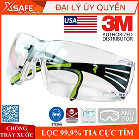 Mua Kính bảo hộ 3M SF401AF kính chống bụi chống tia UV chống đọng sương chống trầy xước (màu trắng)