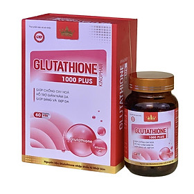 Viên uống trắng da Glutathione 1000 plus Kingphar, hộp 60 viên