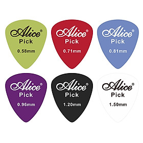 Miếng gảy đàn, Pick - Alice AP-Q - Dành cho Guitar, Ukulele, Bass - Dày 0.71mm, Matte ABS - Màu ngẫu nhiên - Hàng chính hãng