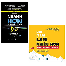 Bộ 2 cuốn: Nhanh Hơn Khao Khát Hơn - Nói Ít Lại Làm Nhiều Hơn | 7 Bước Để Đạt Được Mục Tiêu Của Cuộc Đời