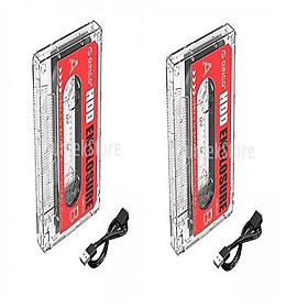 2x ORICO Hard Drive Case USB 3.0 HDD Enclosure for 2.5'' /3.5" UASP SSD HDD