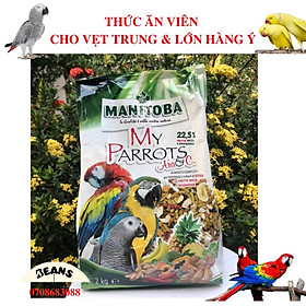 Thức ăn viên MY PARROT ARA dành cho vẹt size trung và to như: xám, Amazon và Cockatoos, Macaw, BG,...