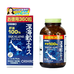 Thực phẩm chức năng Sụn vi cá mập Orihiro Squalene Nhật Bản, 360 viên