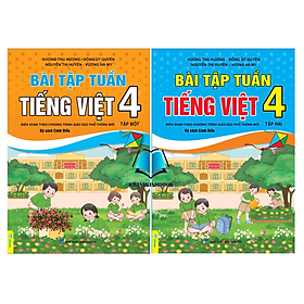 Sách - Combo Bài Tập Tuần Tiếng Việt Lớp 4 - tập 1 + 2 ( Cánh Diều )