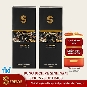 Combo 2 Gel vệ sinh nam Serenys Optimus 120ml - Dung dịch vệ sinh phụ khoa nam giới