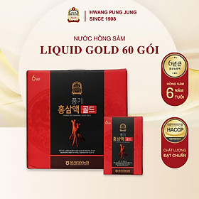 NƯỚC HỒNG SÂM LIQUID GOLD 30% SÂM 60 GÓI HWANG PUNG JUNG since 1908 - BỒI BỔ SỨC KHỎE TOÀN DIỆN
