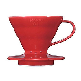 Mua PHỄU PHA CÀ PHÊ BẰNG SỨ HARIO V60 COFFEE DRIPPER 01 CERAMIC RED VDC-01R