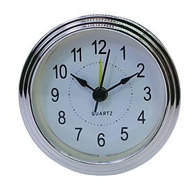 78mm Clock Insert White Face Small Decoration for Living Room Office Bedroom