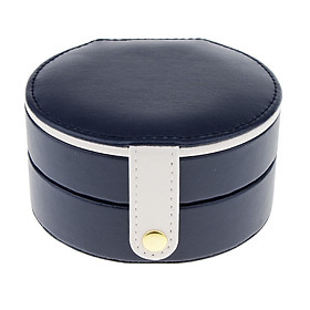 Multi-layer PU Leather Portable Jewelry Storage Display Case Box