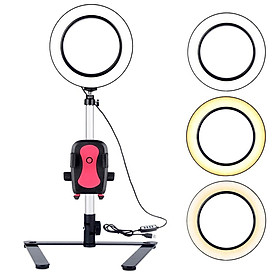 Portable Ring Light LED Camera Tripod Stand Phone Holder for YouTube Video