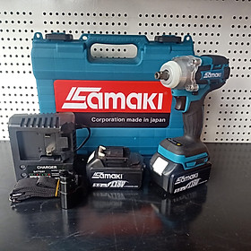 Máy bắn vít bu lông bằng pin 118V Samaki chính hãng, Máy công nghệ không chổi than cực mạnh bền bỉ tiết kiệm pin