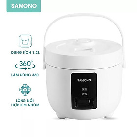 Mua Nồi cơm điện mini 1.2L SAMONO SW-DF01 cho gia đình nhỏ 3 đến 5 người - Hàng chính hãng
