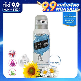 Xịt thơm mát vùng kín cao cấp Femfresh 125ml Nhập khẩu