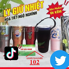 Ly giữ nhiệt Thái Lan Yeti 900ml kèm cọ và ống hút , bình giữ nhiệt inox 304 cao cấp , ca cốc giữ nhiệt hoạt hình