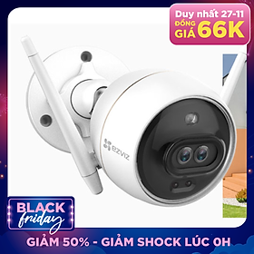 Camera IP Wifi Ngoài Trời Ezviz C3X Bản Mắt Kép Có Màu Ban Đêm Full HD 1080P Tặng Phíc Cắm Âm - Hàng Chính Hãng