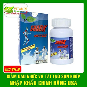 Hình ảnh Viên uống sụn cá mập bổ khớp Nature Gift Shark Cartilage 750mg | Nhập khẩu chính hãng Mỹ