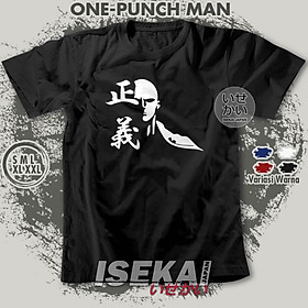 Áo Thun Saitama Angry Màu Đen - Áo Phông One Punch Man độc đẹp giá rẻ