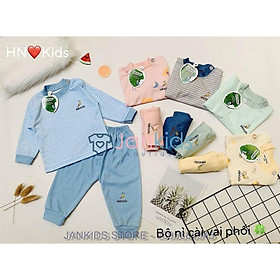 Bộ quần áo dài tay thu đông cao cấp HNKids chất nỉ