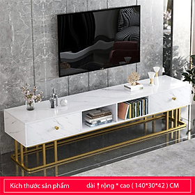 Mua Kệ Tivi giả vân đá trắng - Nội thất phòng khách đẹp