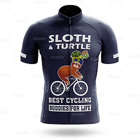 Nam Đi Xe Đạp Jersey 2022 Lười Đội Mùa Hè Đi Xe Đạp Áo Thun Nữ Tay Ngắn Maillot Ciclismo Hombre Nhanh Khô Xe Đạp Jersey Color: cycling jersey8 Size: XS