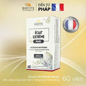 B01C Viên Uống Giúp Giảm Nám, Trắng Da, Chống Nắng - Éclat Extrême Pearl - Biocyte - Hộp 60 viên