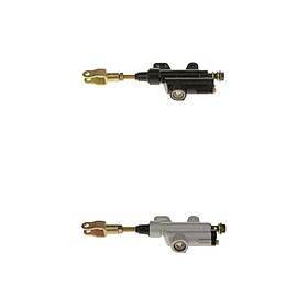 2 Sets Rear Foot Brake Master Cylinder Hydraulic Brake Pump