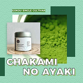 Bột Matcha Uji Nhật Bản - Chakami no Ayaki (Giống trà Gokou) | 30g, 100g | Ceremonial Grade | Thu hoạch tại Kyoto, Nhật Bản