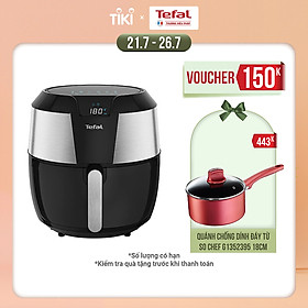 Nồi chiên không dầu vỏ thép Tefal EY701D15 - Dung tích 5.6L Size lớn XXL Công suất 1700W - Hàng chính hãng
