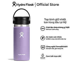 Bình giữ nhiệt cà phê Hydro Flask 16 oz Wide Flex Sip Lid có nắp Flex Sip - Hàng chính hãng(Season 2024)