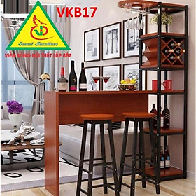 Hình ảnh Quầy bar mini kết hợp tủ rượu VKB17 ( không kèm ghế) - Nội thất lắp ráp Viendong Adv Chọn gian hàng