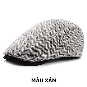 Mũ beret nam đẹp thu đông phong cách Hàn Quốc BR039 - Chất nỉ, siêu mềm, mịn - Có khuy đều chỉnh